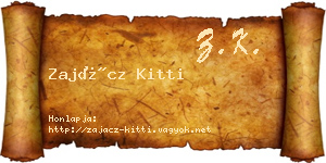 Zajácz Kitti névjegykártya